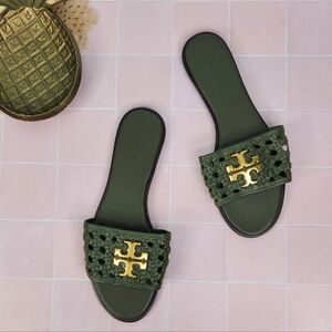 Tory Burch Caned Everly Slides